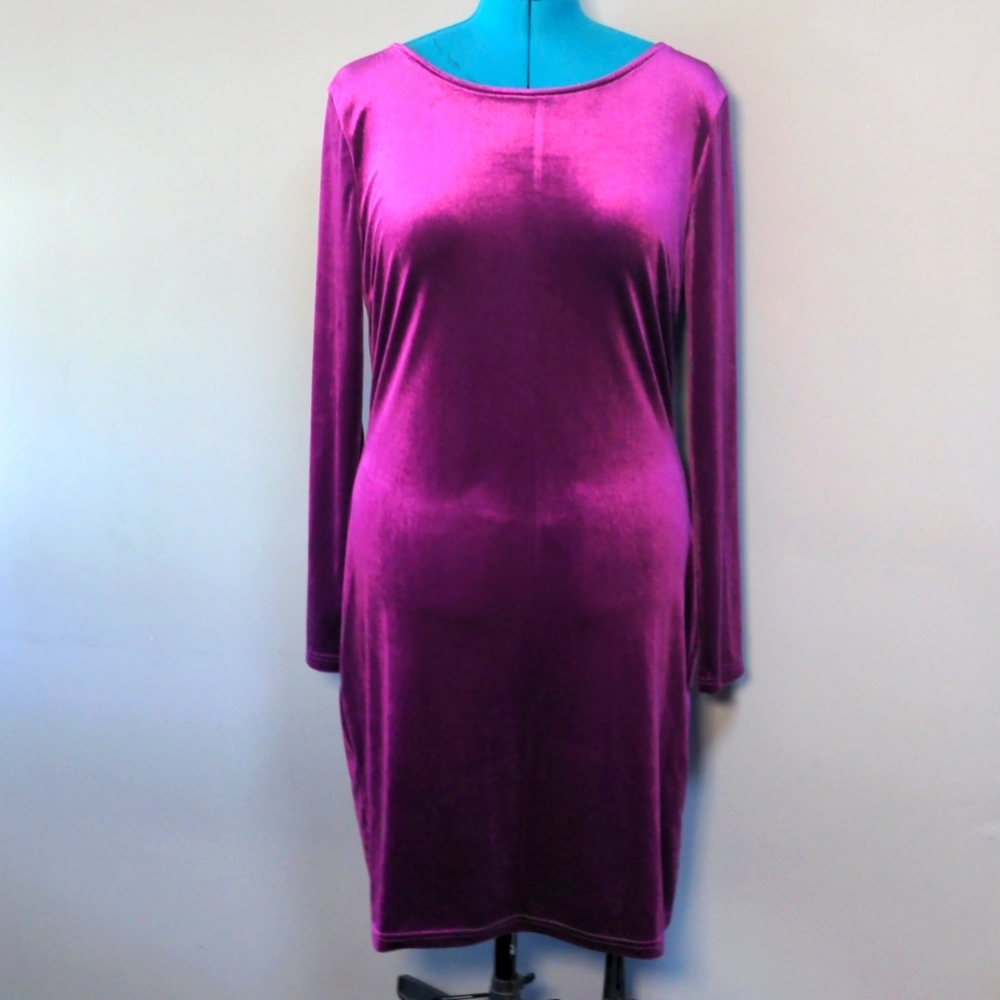 Velvet Low Back dress